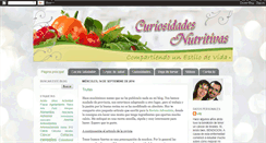 Desktop Screenshot of curiosidadesnutritivas.com
