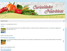 Tablet Screenshot of curiosidadesnutritivas.com